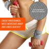 image3pc Unisex Athletic Sweatband Set  225in Workout Headband ampamp 325in Wristbands wStay Dry Technology Terry Cloth Band MoistureWicking Fabric  Quality Fitness Accessories for Active ComfortReebokGrey