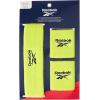 image3pc Unisex Athletic Sweatband Set  225in Workout Headband ampamp 325in Wristbands wStay Dry Technology Terry Cloth Band MoistureWicking Fabric  Quality Fitness Accessories for Active ComfortReebokNeon Yellow