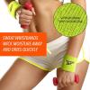 image3pc Unisex Athletic Sweatband Set  225in Workout Headband ampamp 325in Wristbands wStay Dry Technology Terry Cloth Band MoistureWicking Fabric  Quality Fitness Accessories for Active ComfortReebokNeon Yellow