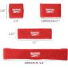 image3pc Unisex Athletic Sweatband Set  225in Workout Headband ampamp 325in Wristbands wStay Dry Technology Terry Cloth Band MoistureWicking Fabric  Quality Fitness Accessories for Active ComfortReebokRed