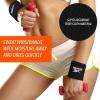 image3pc Unisex Athletic Sweatband Set  225in Workout Headband ampamp 325in Wristbands wStay Dry Technology Terry Cloth Band MoistureWicking Fabric  Quality Fitness Accessories for Active ComfortReebokBlack