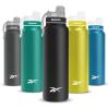 imageReebok Athletic Stainless Steel Water Bottle  Insulated Water Bottle 32 oz With Chug Lid  Double Wall Vacuum Insulated Sports Water Bottle BPA FreeBlack