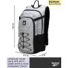 imageReebok Backpack  Lightweight Zipper Closure School Backpack ampamp Spacious Compartments  Everyday Bookbag ampamp Travel Bag Size One Size Black Jeri With Red LogoLight Heather Grey Roman