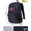 imageReebok Backpack  Lightweight Zipper Closure School Backpack ampamp Spacious Compartments  Everyday Bookbag ampamp Travel Bag Size One Size Black Jeri With Red LogoBlack Jeri With Red Logo