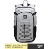 imageReebok Backpack  Lightweight Zipper Closure School Backpack ampamp Spacious Compartments  Everyday Bookbag ampamp Travel Bag Size One Size Black Jeri With Red LogoLight Heather Grey Roman