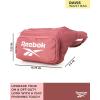 imageReebok Fanny Pack  Lightweight Stylish Crossbody Waist Belt Bags for Women and Men with Adjustable Strap Size One Size Davis Black With Rose Gold LogoDavis Rose
