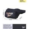 imageReebok Fanny Pack  Lightweight Stylish Crossbody Waist Belt Bags for Women and Men with Adjustable Strap Size One Size Davis Black With Rose Gold LogoDavis Black With Rose Gold Logo