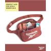 imageReebok Fanny Pack  Lightweight Stylish Crossbody Waist Belt Bags for Women and Men with Adjustable Strap Size One Size Davis Black With Rose Gold LogoDavis Rose