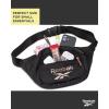 imageReebok Fanny Pack  Lightweight Stylish Crossbody Waist Belt Bags for Women and Men with Adjustable Strap Size One Size Davis Black With Rose Gold LogoLyla Black