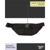 imageReebok Fanny Pack  Lightweight Stylish Crossbody Waist Belt Bags for Women and Men with Adjustable Strap Size One Size Davis Black With Rose Gold LogoFoundation Black With Rose Gold Logo
