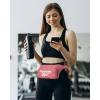 imageReebok Fanny Pack  Lightweight Stylish Crossbody Waist Belt Bags for Women and Men with Adjustable Strap Size One Size Davis Black With Rose Gold LogoDavis Rose