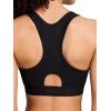 imageReebok High Speed Womens Medium Impact Sports Bra  with Removeable Cups ampamp Elastic Hem BandBlack