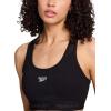 imageReebok High Speed Womens Medium Impact Sports Bra  with Removeable Cups ampamp Elastic Hem BandBlack