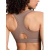 imageReebok High Speed Womens Medium Impact Sports Bra  with Removeable Cups ampamp Elastic Hem BandFossil