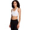 imageReebok High Speed Womens Medium Impact Sports Bra  with Removeable Cups ampamp Elastic Hem BandStark White
