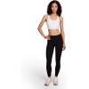 imageReebok High Speed Womens Medium Impact Sports Bra  with Removeable Cups ampamp Elastic Hem BandStark White
