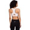 imageReebok High Speed Womens Medium Impact Sports Bra  with Removeable Cups ampamp Elastic Hem BandStark White