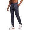 imageReebok Mens Fleece Tech Sweatpant Zippered Pockets Athletic JoggersEbony