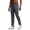 imageReebok Mens Fleece Tech Sweatpant Zippered Pockets Athletic JoggersEbony Heather