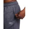 imageReebok Mens Fleece Tech Sweatpant Zippered Pockets Athletic JoggersEbony Heather