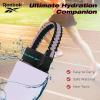 imageReebok Stainless Steel Sports Water Bottle  Double Wall Vacuum Insulated Leakproof BPA Free with Paracord Handle  Ideal for Work Travel Outdoor Gym Pack of 1 32 oz PurplePurple
