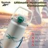 imageReebok Stainless Steel Water Bottle For Camping  Insulated Water Bottle 32 oz  Double Wall Vacuum Insulated Camping Water Bottle BPA FreeGray