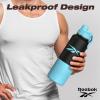 imageReebok Stainless Steel Water Bottle For Outdoor  Insulated Water Bottle 40 oz With Chug Lid ampamp Silicone Sleeves  Double Wall Vacuum Insulated Sports Water Bottle BPA Free OrangeNavyTealBlack