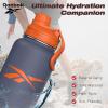 imageReebok Stainless Steel Water Bottle For Outdoor  Insulated Water Bottle 40 oz With Chug Lid ampamp Silicone Sleeves  Double Wall Vacuum Insulated Sports Water Bottle BPA Free OrangeNavyOrangeNavy