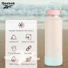 imageReebok Stainless Steel Wide Mouth Water Bottle With Flex Cap For Outdoor  32 oz  Double Wall Vacuum Insulated Sports Water Bottle With Silicone Sleeves BPA Free BluePink