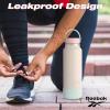 imageReebok Stainless Steel Wide Mouth Water Bottle With Flex Cap For Outdoor  32 oz  Double Wall Vacuum Insulated Sports Water Bottle With Silicone Sleeves BPA Free BluePink