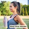 imageReebok Stainless Steel Wide Mouth Water Bottle With Flex Cap For Outdoor  32 oz  Double Wall Vacuum Insulated Sports Water Bottle With Silicone Sleeves BPA Free BluePurple