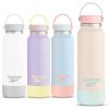 imageReebok Stainless Steel Wide Mouth Water Bottle With Flex Cap For Outdoor  32 oz  Double Wall Vacuum Insulated Sports Water Bottle With Silicone Sleeves BPA Free BluePink