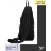 imageReebok Unisex Crossbody Sling Bags  Compact Convertible Strap Cross Body Bag Travel Sling Bag  Gym ampamp Travel Essential Size One Size Cosmos BlackCosmos Black With White Logo
