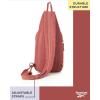 imageReebok Unisex Crossbody Sling Bags  Compact Convertible Strap Cross Body Bag Travel Sling Bag  Gym ampamp Travel Essential Size One Size Cosmos BlackCosmos Coral