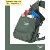 imageReebok Unisex Crossbody Sling Bags  Compact Convertible Strap Cross Body Bag Travel Sling Bag  Gym ampamp Travel Essential Size One Size Cosmos BlackCosmos Green