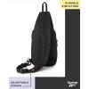imageReebok Unisex Crossbody Sling Bags  Compact Convertible Strap Cross Body Bag Travel Sling Bag  Gym ampamp Travel Essential Size One Size Cosmos BlackCosmos Black