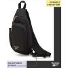 imageReebok Unisex Crossbody Sling Bags  Compact Convertible Strap Cross Body Bag Travel Sling Bag  Gym ampamp Travel Essential Size One Size Cosmos BlackMadeline Black