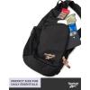 imageReebok Unisex Crossbody Sling Bags  Compact Convertible Strap Cross Body Bag Travel Sling Bag  Gym ampamp Travel Essential Size One Size Cosmos BlackMadeline Black