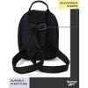 imageReebok Womens Backpack  Zipper Closure Mini Lightweight Backpack Purse for Women  Everyday Bag ampamp Travel Bag for Women Sydney Black With Rose Gold LogoSydney Black With Rose Gold Logo