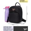 imageReebok Womens Backpack  Zipper Closure Mini Lightweight Backpack Purse for Women  Everyday Bag ampamp Travel Bag for Women Sydney Black With Rose Gold LogoSydney Black With Rose Gold Logo