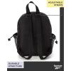 imageReebok Womens Backpack  Zipper Closure Mini Lightweight Backpack Purse for Women  Everyday Bag ampamp Travel Bag for Women Sydney Black With Rose Gold LogoSerena Black Print
