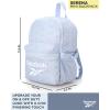 imageReebok Womens Backpack  Zipper Closure Mini Lightweight Backpack Purse for Women  Everyday Bag ampamp Travel Bag for Women Sydney Black With Rose Gold LogoSerena Blue