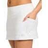 imageReebok Womens Break Point Skort  Athletic Performance Skirt with Builtin ShortsStark White