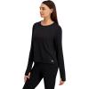 imageReebok Womens Glow Long Sleeve TopBlack Heather