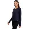 imageReebok Womens Glow Long Sleeve TopDark Sapphire
