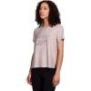 imageReebok Womens Glow Short Sleeve Crop Top TShirtAshes of Rose Heather