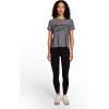 imageReebok Womens Glow Short Sleeve Crop Top TShirtBlack Heather