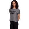 imageReebok Womens Glow Short Sleeve Crop Top TShirtBlack Heather