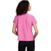 imageReebok Womens Glow Short Sleeve Crop Top TShirtRaspberry Rose Heather