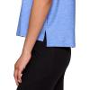 imageReebok Womens Glow Short Sleeve Crop Top TShirtUltramarine Heather